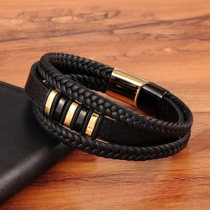 To My Son - Never Alone - Braided Bracelet Gift