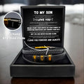 To My Son - Never Alone - Braided Bracelet