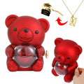 Love Envelope Necklace - With Real Rose Bear Giftbox