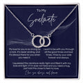 To My Soulmate - Strong As A Rock - Interlocked Rings - Dark Card