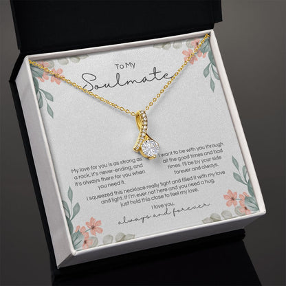 To My Soulmate - Strong As A Rock - Pendant - Design 2