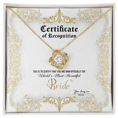 Bride - Certificate Of Achievement