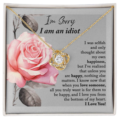 Sorry - Love Someone - Love Knot Necklace