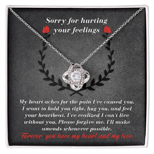 Sorry - Make Amends - Love Knot Necklace
