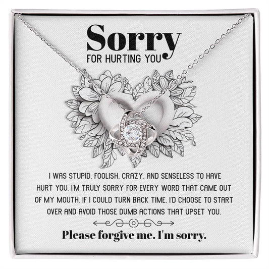 Sorry - Turn Back Time - Love Knot Necklace
