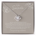 To My Soulmate - Strong As A Rock - Love Knot - Design 1