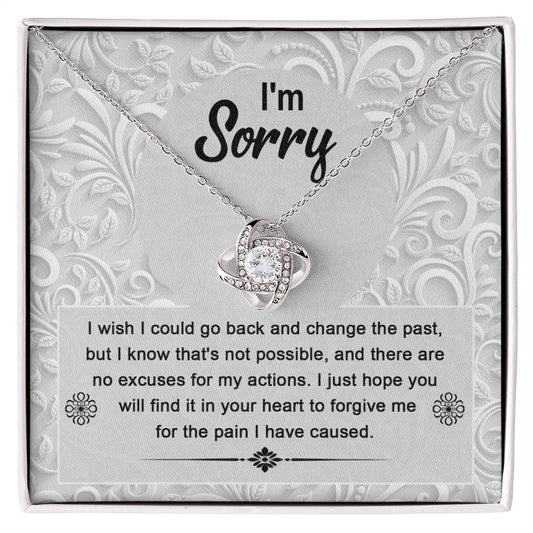 Sorry - Change The Past - Love Knot Necklace