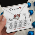 Sorry - Mean The World - Love Knot Necklace
