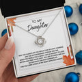 Daughter - Find Your Light - Love Knot Necklace