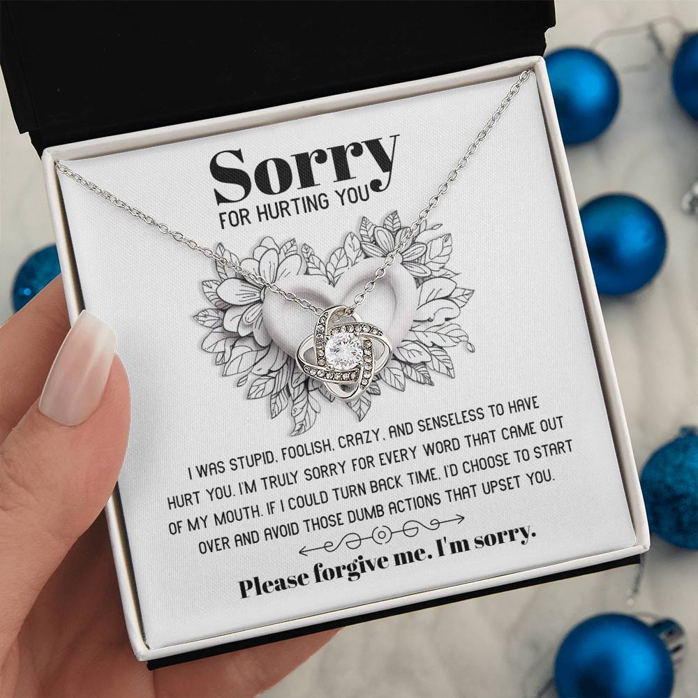 Sorry - Turn Back Time - Love Knot Necklace