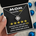 Mom - Five Stars - Love Knot Necklace