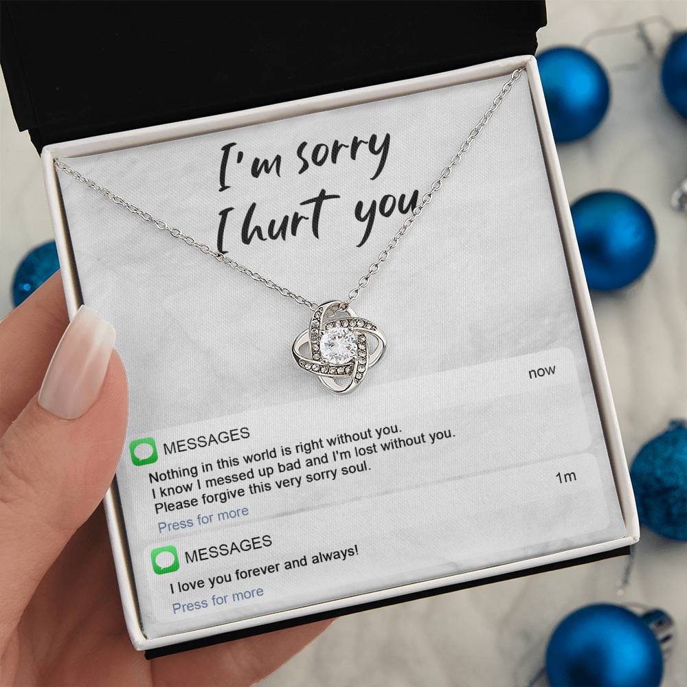 Sorry - Lost Without You - Love Knot Necklace