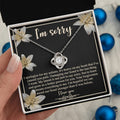 Sorry - The Last Thing - Love Knot Necklace
