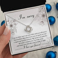 Sorry - For The Pain - Love Knot Necklace
