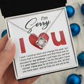 Sorry - Change The Past - Love Knot Necklace