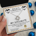 Love Certificate - Best Butt - Love Knot Necklace
