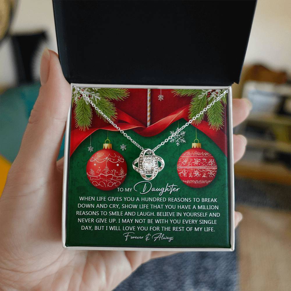Daughter - Million Reasons - Love Knot Necklace