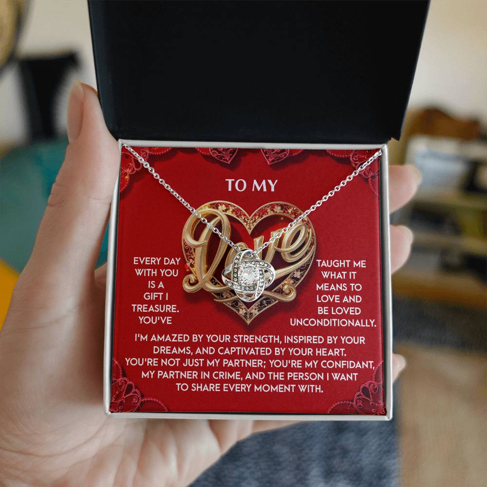 My Love - Every Moment - Love Knot Necklace