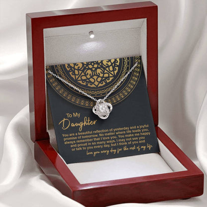 Daughter - Beautiful Reflection 2 - Love Knot Necklace