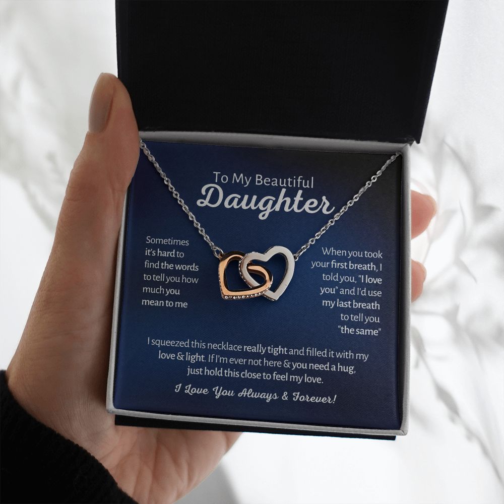 To My Beautiful Daughter - First Breath - Interlocked Hearts 2