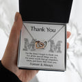 Mom - Thank You - Interlocking Hearts