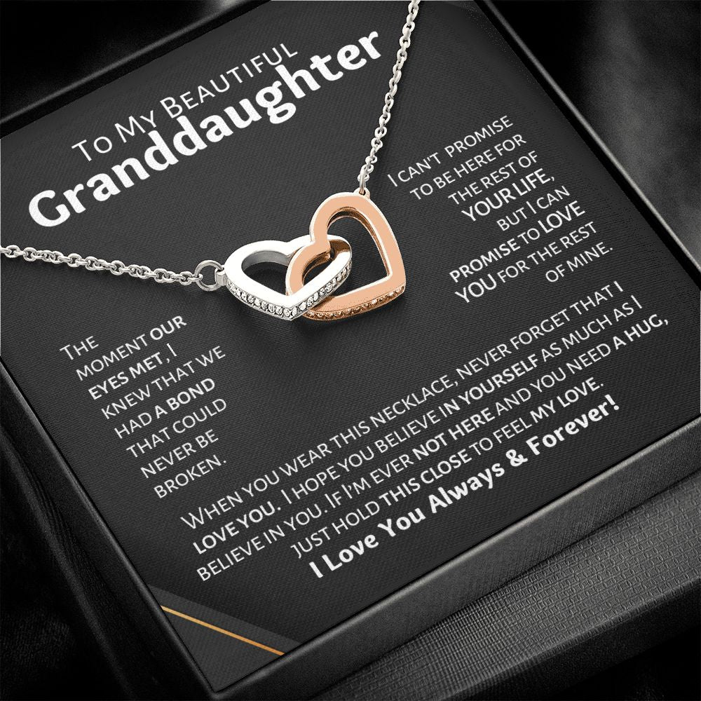 My Beautiful Granddaughter - Love & Light - Interlocking Hearts S9k