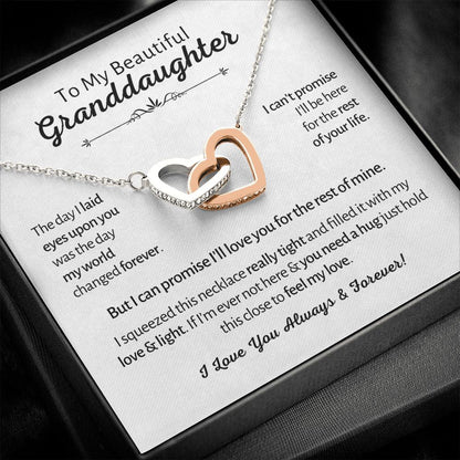 My Beautiful Granddaughter - Love & Light - Interlocking Hearts 3