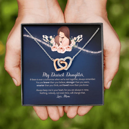 Dearest Daughter - Braver - Interlocked Hearts Design 2