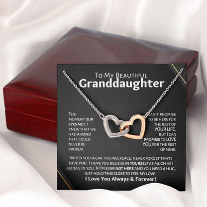 My Beautiful Granddaughter - Love & Light - Interlocking Hearts S9k