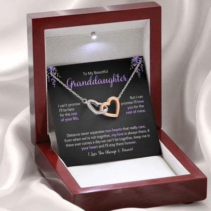 My Beautiful Granddaughter - Two Hearts - Interlocking Hearts