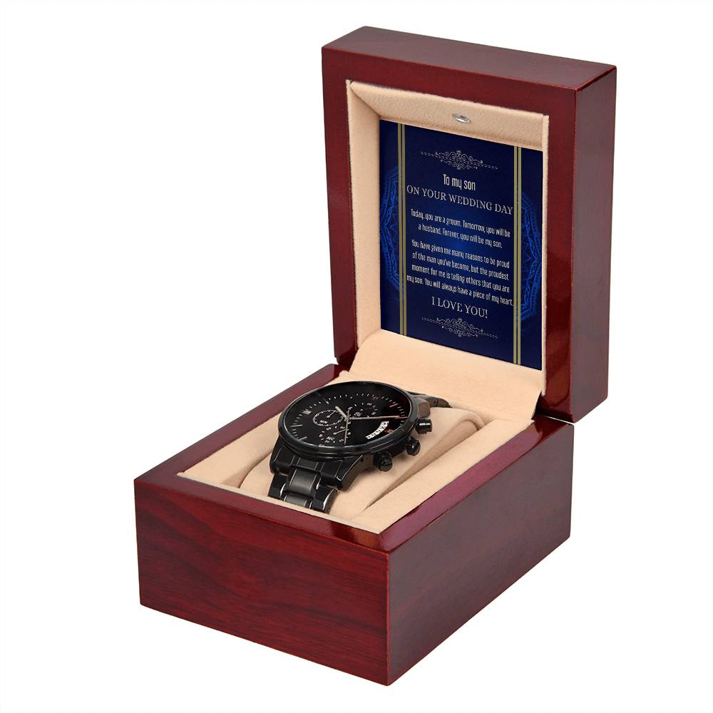 Son Wedding - Be My Son - Metal Chronograph Watch