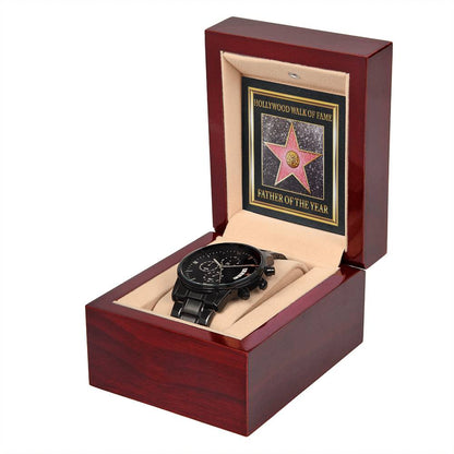 Father - Walk Of Fame - Metal Chronograph Watch