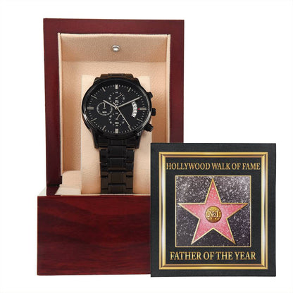 Father - Walk Of Fame - Metal Chronograph Watch
