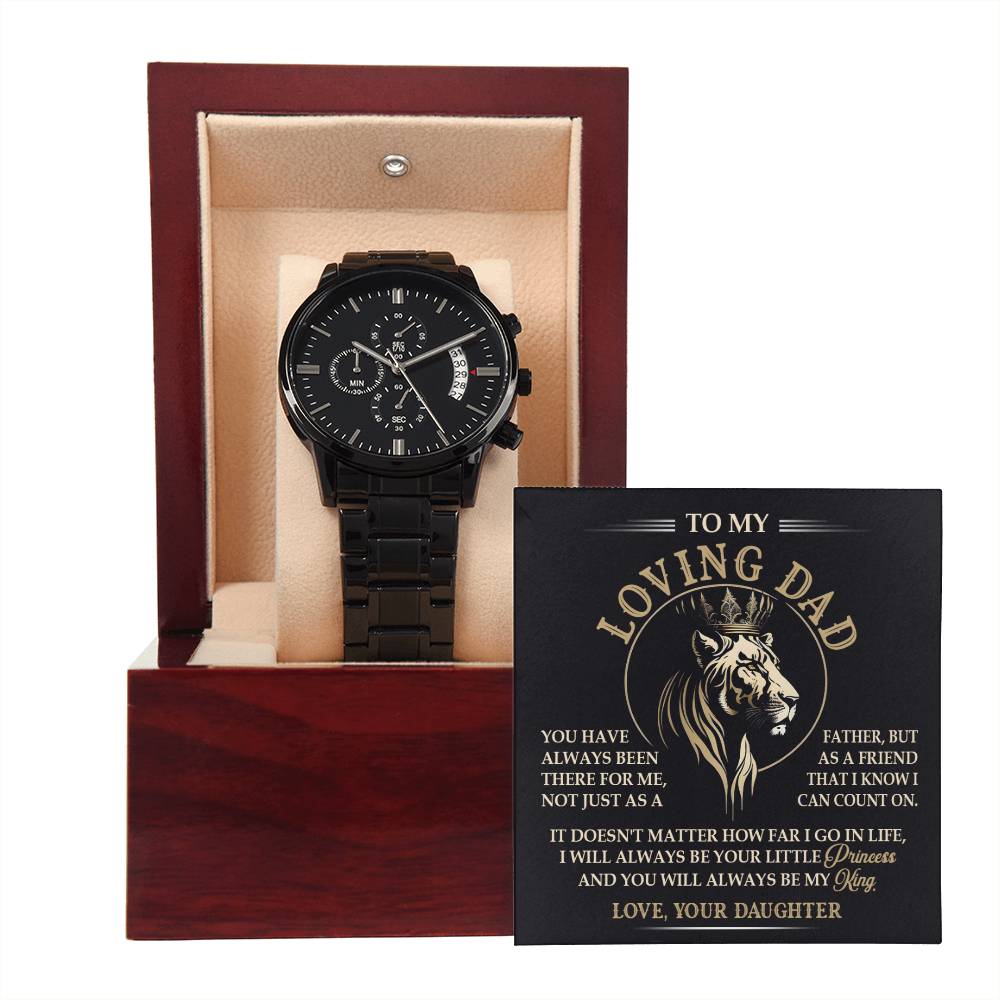 Dad - Be My King - Metal Chronograph Watch