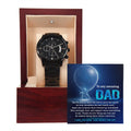 Dad - Black Chronographic Watch