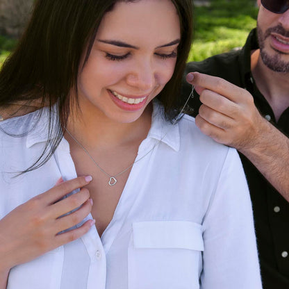 To The World's Best Hockey Daughter - Delicate Heart Necklace