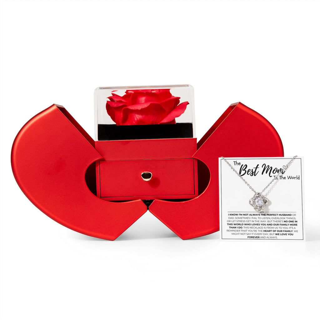 Mom - Forever Rose - Apple Box - Love Knot