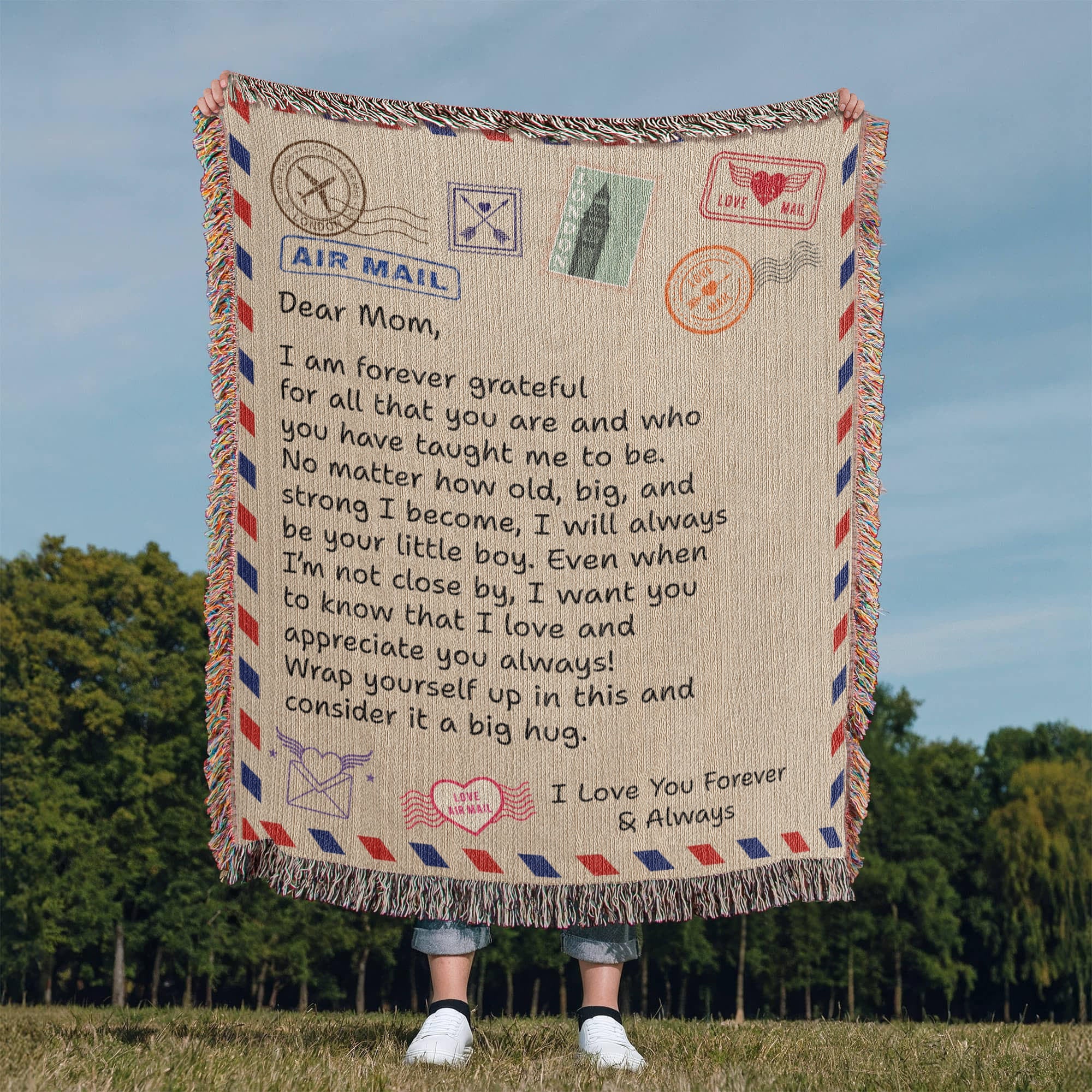 Dear Mom - Woven Blanket