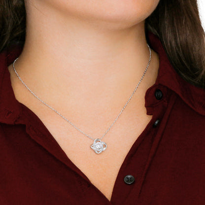To A Beautiful Girl On Her Graduation Day - Love Knot Necklace