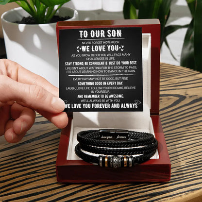 To My Son - Love You Forever - Bracelet Gift Set