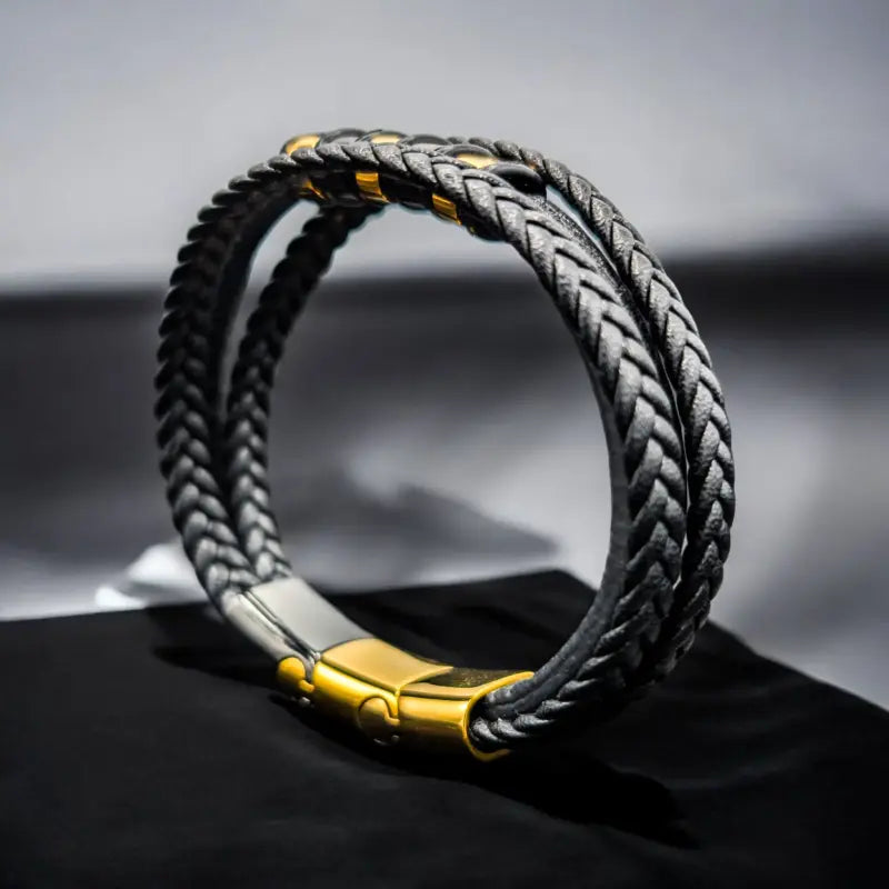 To My Son - Never Alone - Braided Bracelet Gift