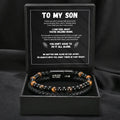 To My Son - The Guardian - Tiger's Eye Bracelet Gift