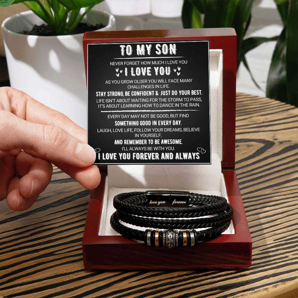 To My Son - Love You Forever - Bracelet Gift Set